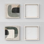 Wallity Conjunto de 2 Pinturas Decorativas en Lienzo Multicolor 50 x 50 cm